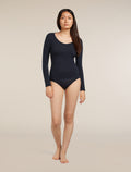 Women's Merino 150 Siren Long Sleeve Sweetheart Top Midnight Navy - 3