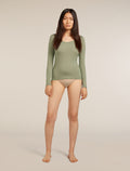 Women's Merino 150 Siren Long Sleeve Sweetheart Top Lichen - 3