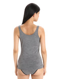 Women's Merino 150 Siren Tank Twister Heather/Sea Blue - 2