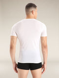 Men's Merino 150 Anatomica Short Sleeve V Neck Top Snow - 3