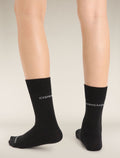 Women's Merino Hike Liner Crew Socks Black - 2
