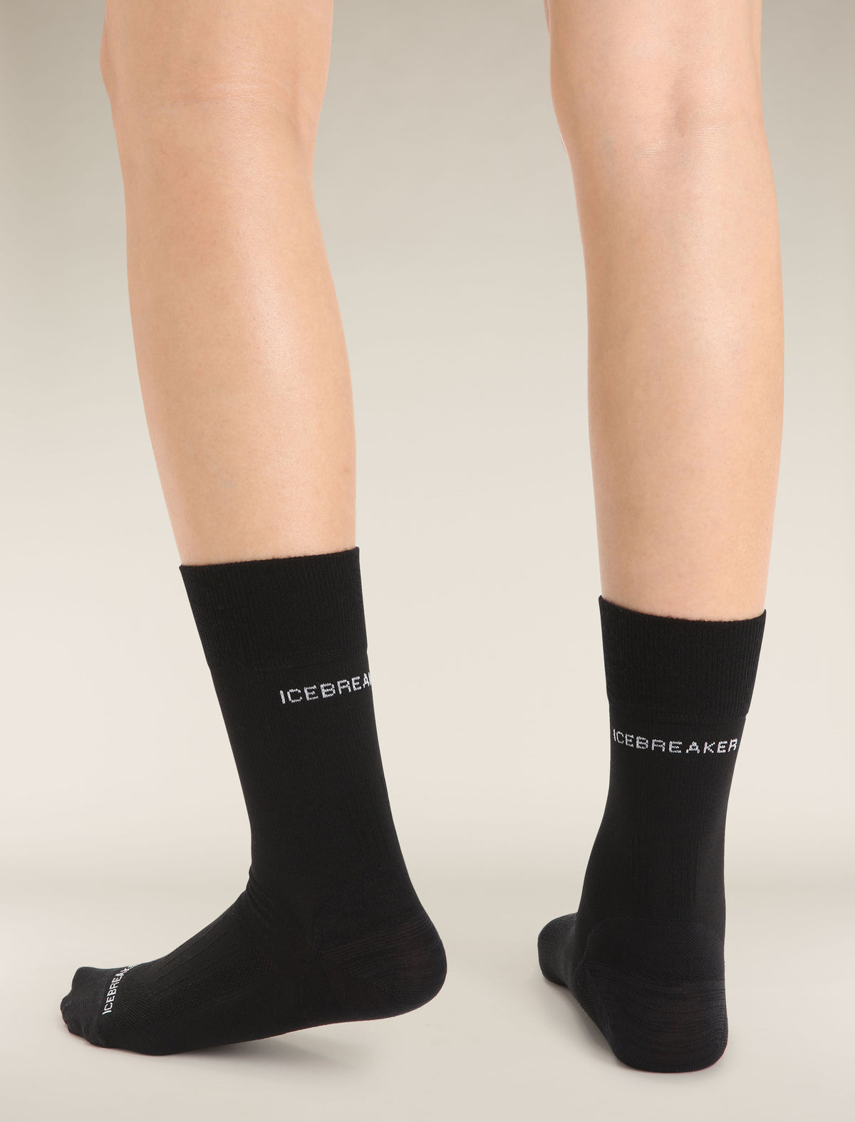 Women's Merino Hike Liner Crew Socks Black - 2