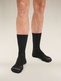 Men's Merino Hike Liner Crew Socks Black - 2