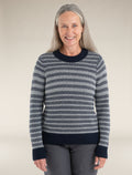 Women's Waypoint Crewe Sweater Midnight Navy/Snow - 1