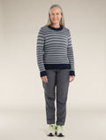 Women's Waypoint Crewe Sweater Midnight Navy/Snow - 3