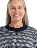 Women's Waypoint Crewe Sweater Midnight Navy/Snow - 4
