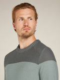 Men's Waypoint Crewe Sweater Galaxy/Moss - 6