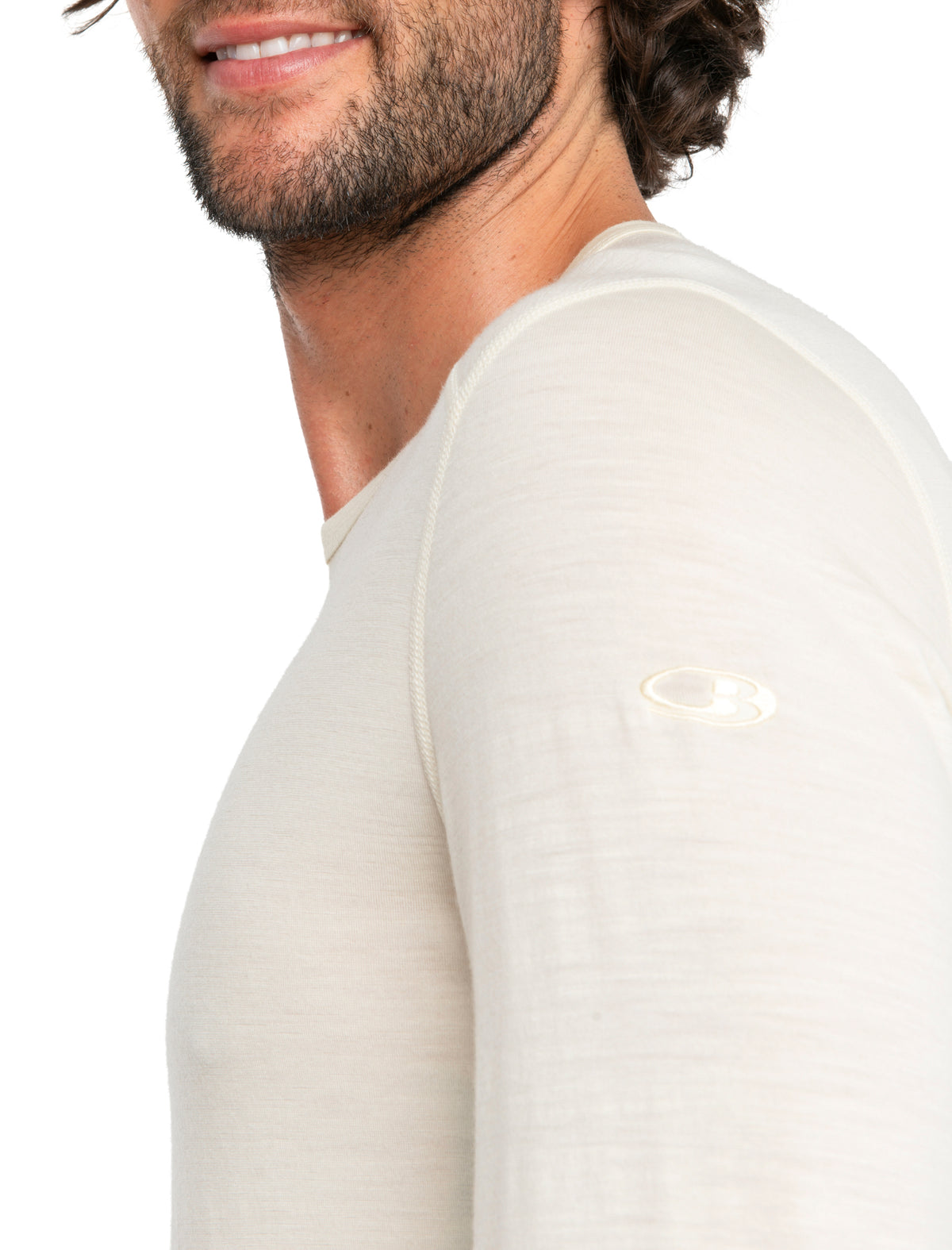 icebreaker Men's Merino 200 Oasis Long Sleeve Crewe Thermal Top Undyed MEN - 5