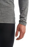 icebreaker Men's Merino 200 Oasis Long Sleeve Crewe Thermal Top Gritstone Heather MEN - 6