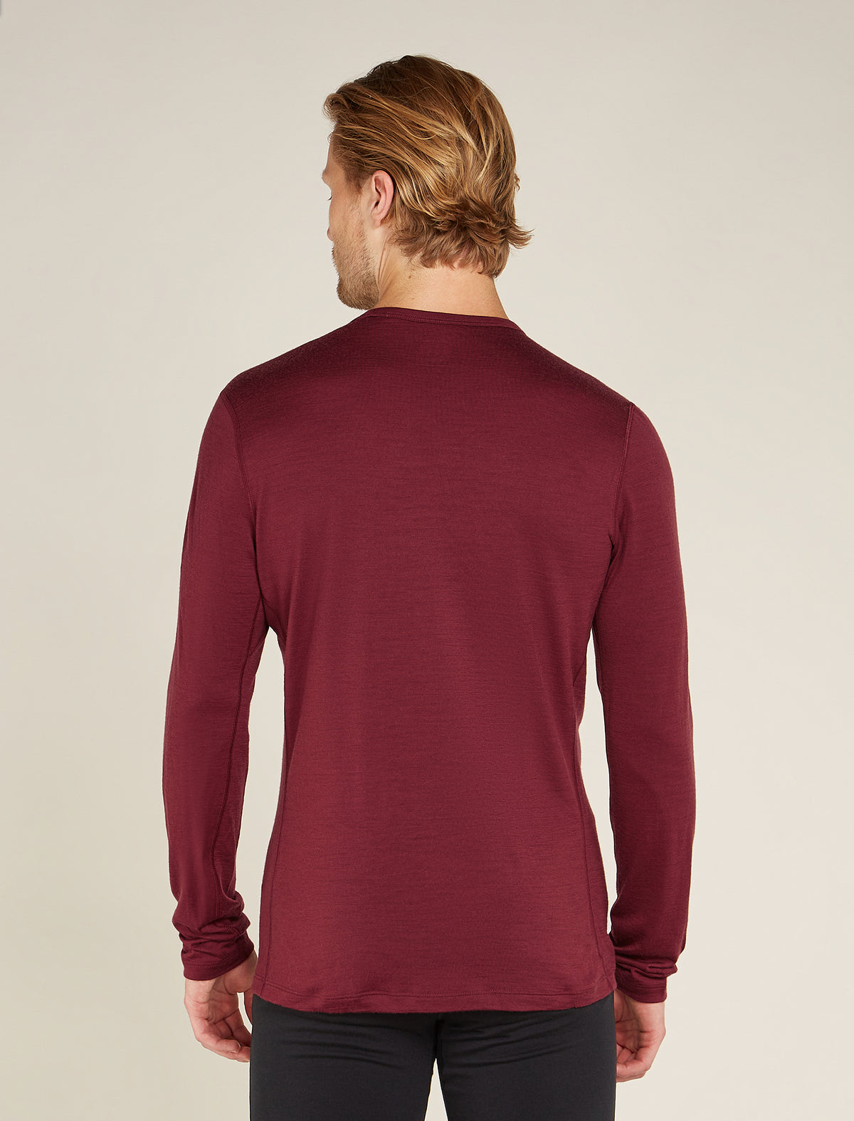Men's Merino 200 Oasis Long Sleeve Crewe Thermal Top Port - 3