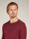 Men's Merino 200 Oasis Long Sleeve Crewe Thermal Top Port - 7