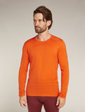 Men's Merino 200 Oasis Long Sleeve Crewe Thermal Top Blaze - 1