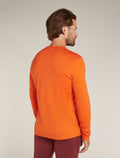 Men's Merino 200 Oasis Long Sleeve Crewe Thermal Top Blaze - 2