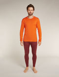 Men's Merino 200 Oasis Long Sleeve Crewe Thermal Top Blaze - 3