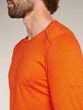 Men's Merino 200 Oasis Long Sleeve Crewe Thermal Top Blaze - 5
