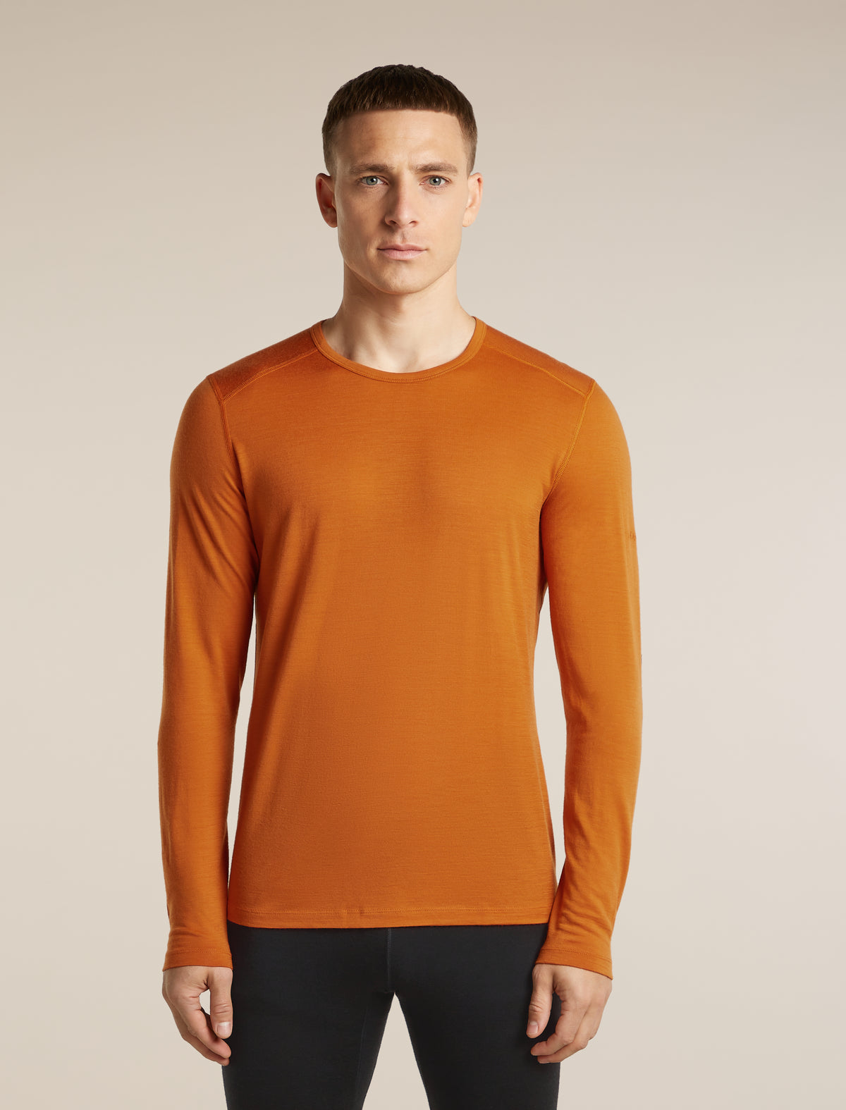 Men's Merino 200 Oasis Long Sleeve Crewe Thermal Top Spice - 1