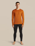 Men's Merino 200 Oasis Long Sleeve Crewe Thermal Top Spice - 3