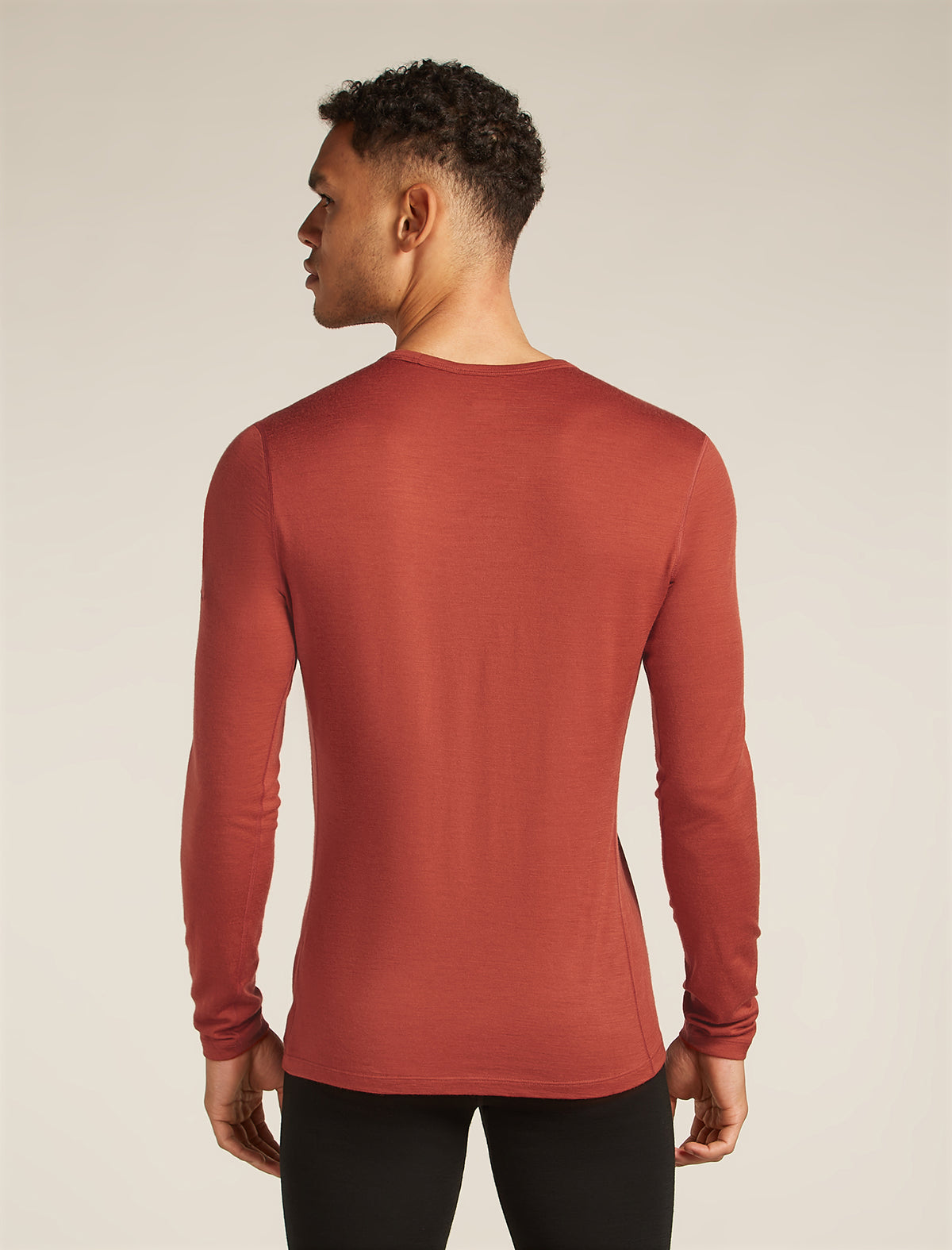 Men's Merino 200 Oasis Long Sleeve Crewe Thermal Top Jasper - 2
