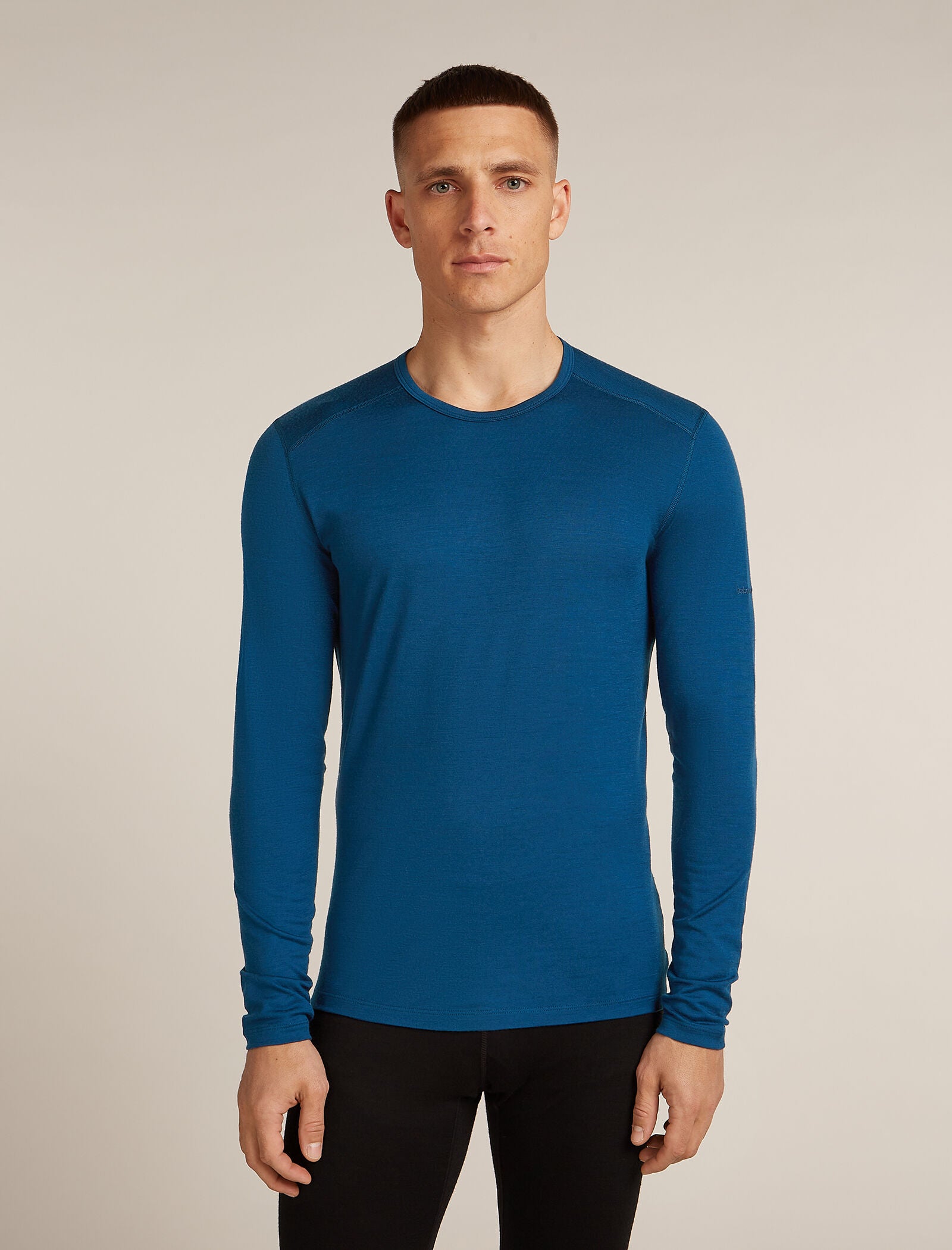 Women's XL(海外L) ネイビー 200 MERINO 【新品】ICEBREAKER Merino Top Thermal Zip Half Sleeve Long ZoneKnit™ 200 トップス