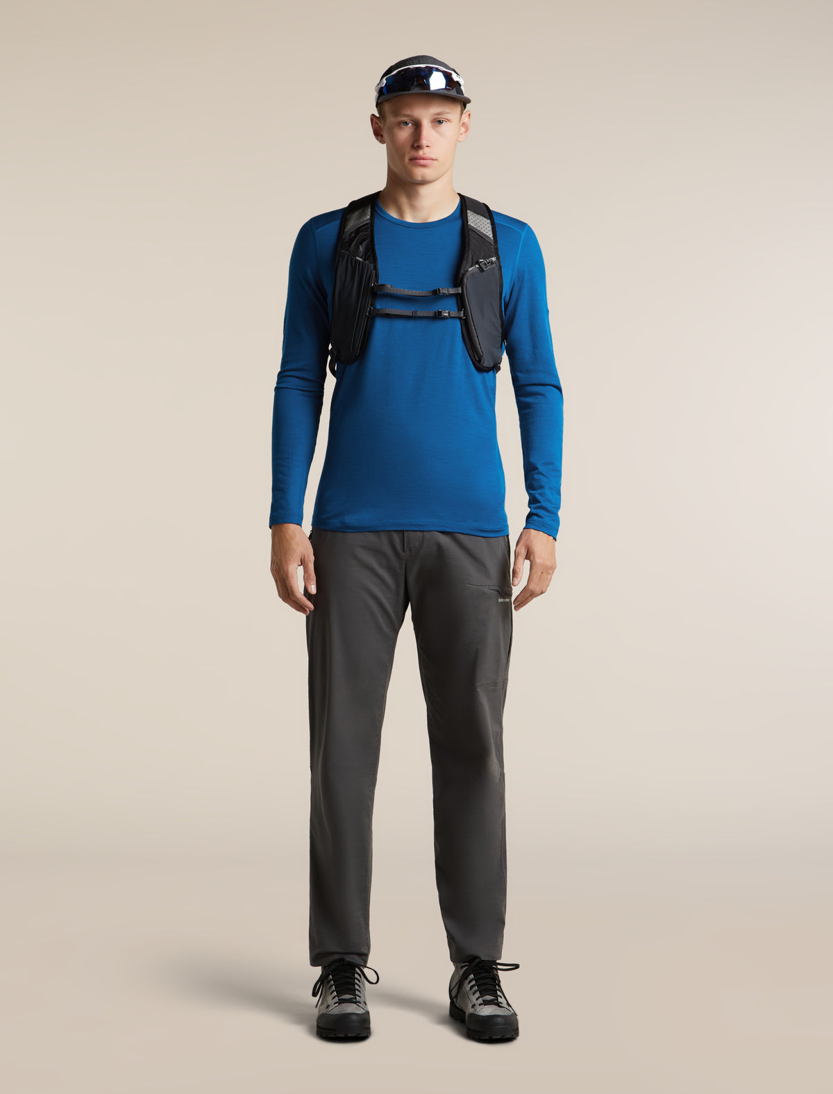Men's Merino 200 Oasis Long Sleeve Thermal Crewe Lazurite - 4