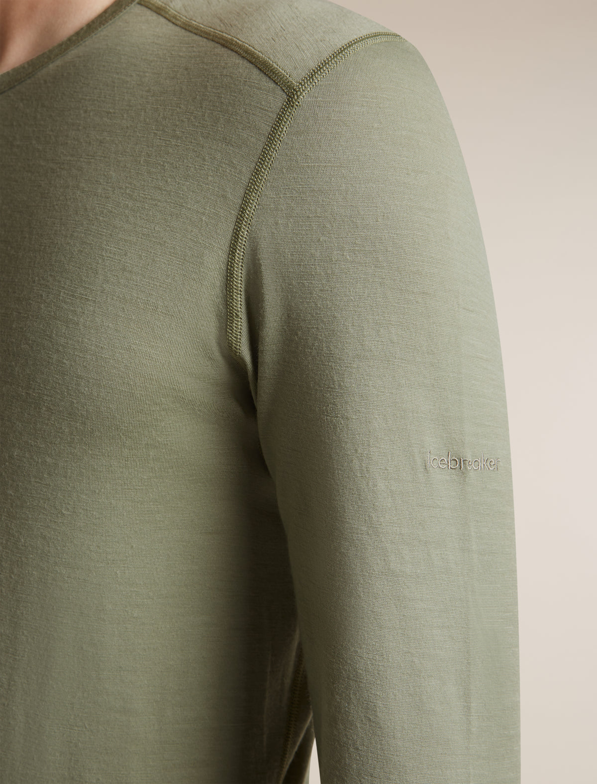 Men's Merino 200 Oasis Long Sleeve Thermal Crewe Lichen - 6
