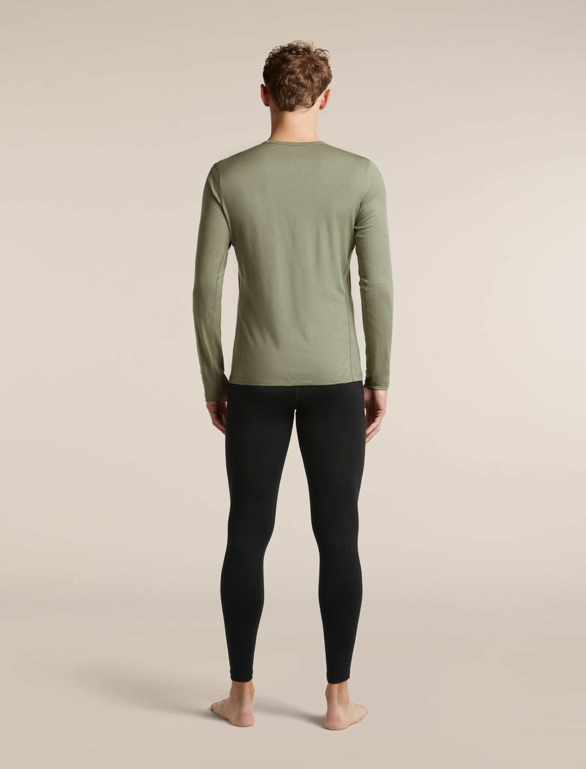 Men's Merino 200 Oasis Long Sleeve Thermal Crewe Lichen - 7