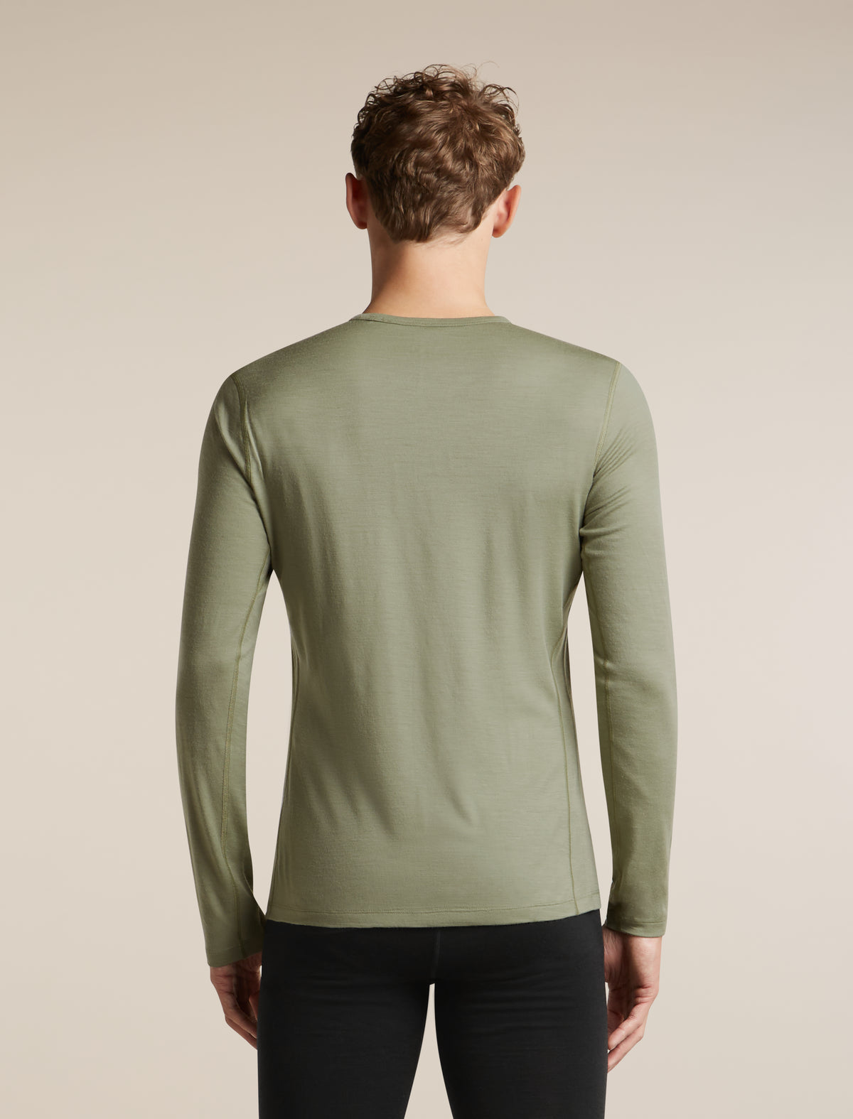 Men's Merino 200 Oasis Long Sleeve Thermal Crewe Lichen - 2