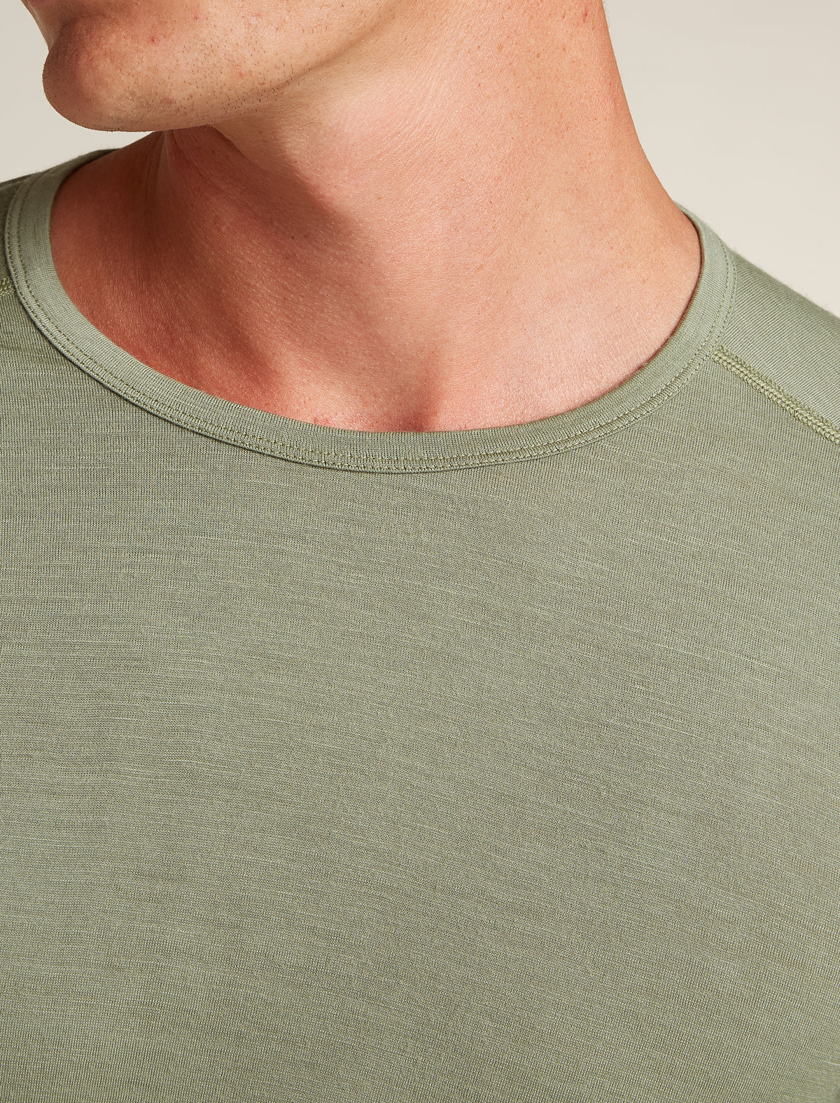 icebreaker Men's Merino 200 Oasis Long Sleeve Thermal Crewe Lichen Men - 10