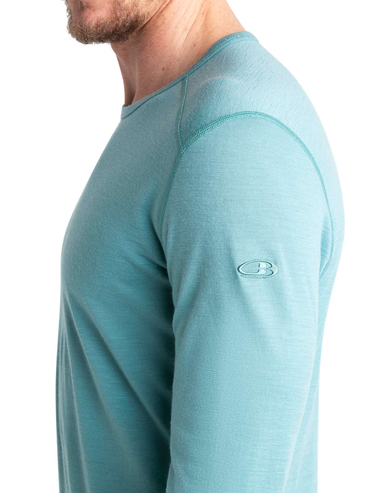 Men's Merino 200 Oasis Long Sleeve Crewe Thermal Top Cloud Ray - 4