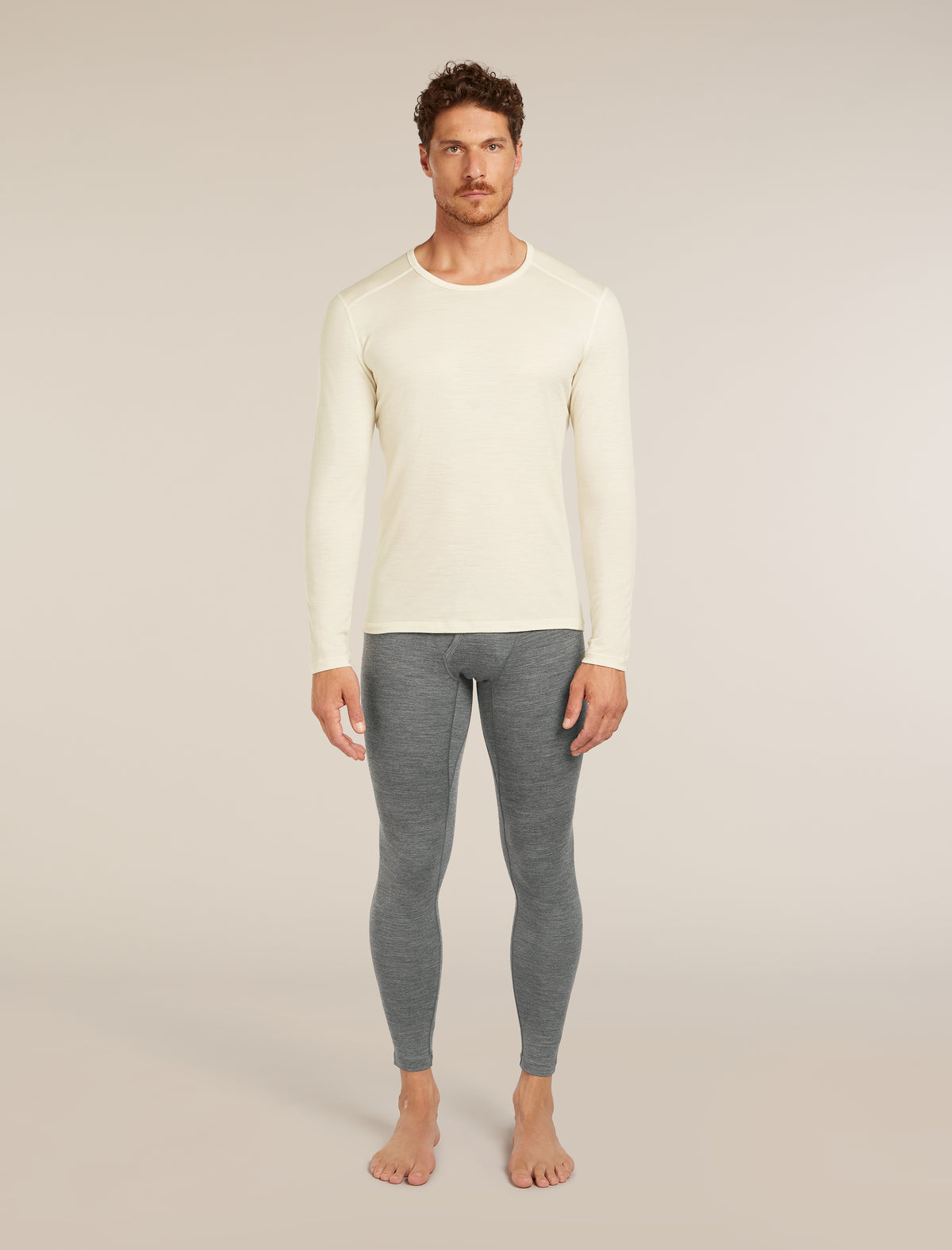 Men's Merino 200 Oasis Thermal Leggings wFly Gritstone Heather - 3