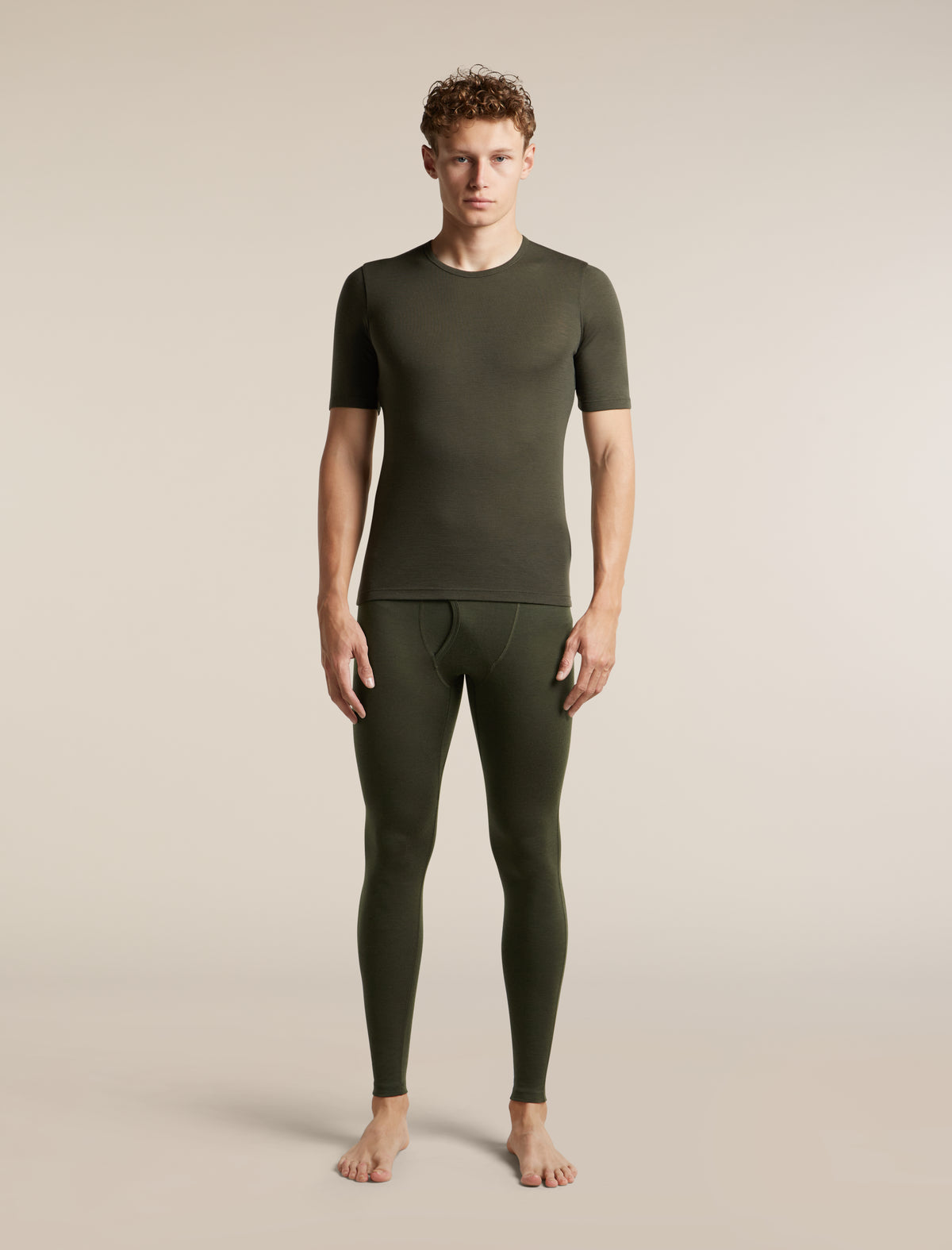 Men's Merino 200 Oasis Thermal Leggings wFly Dark Loden - 3
