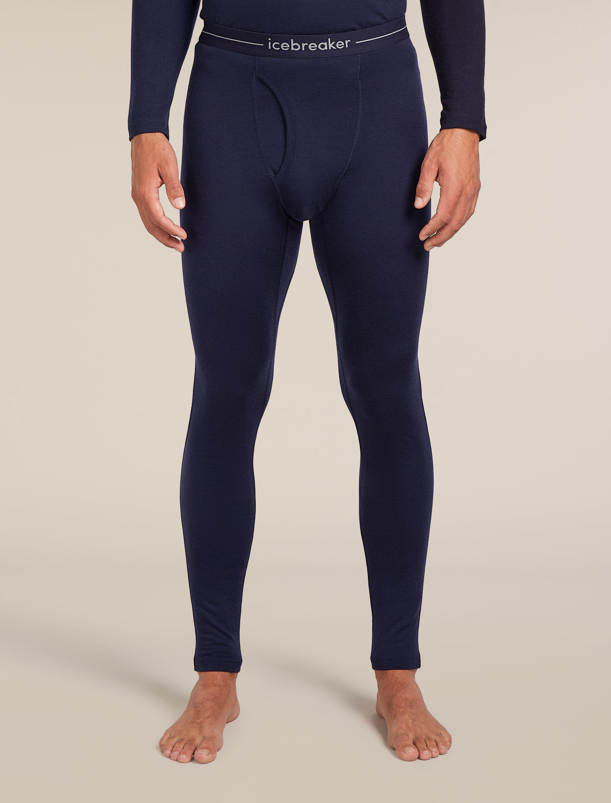 Men's Merino 200 Oasis Thermal Leggings wFly Midnight Navy/Monsoon - 1