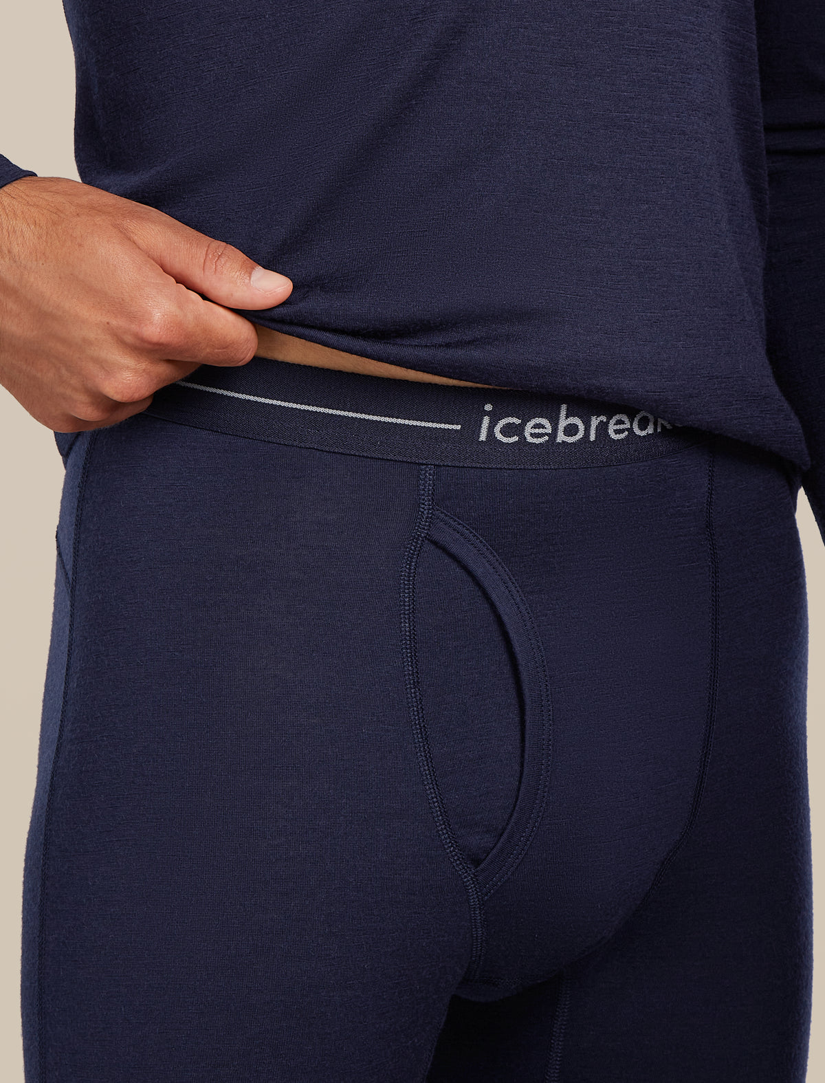 Men's Merino 200 Oasis Thermal Leggings wFly Midnight Navy/Monsoon - 6