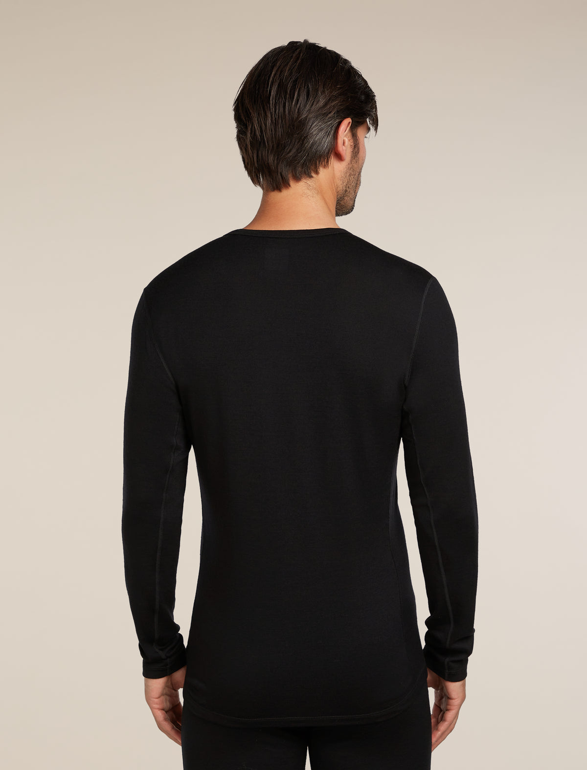 Men's Merino 260 Tech Long Sleeve Crewe Thermal Top Black - 3