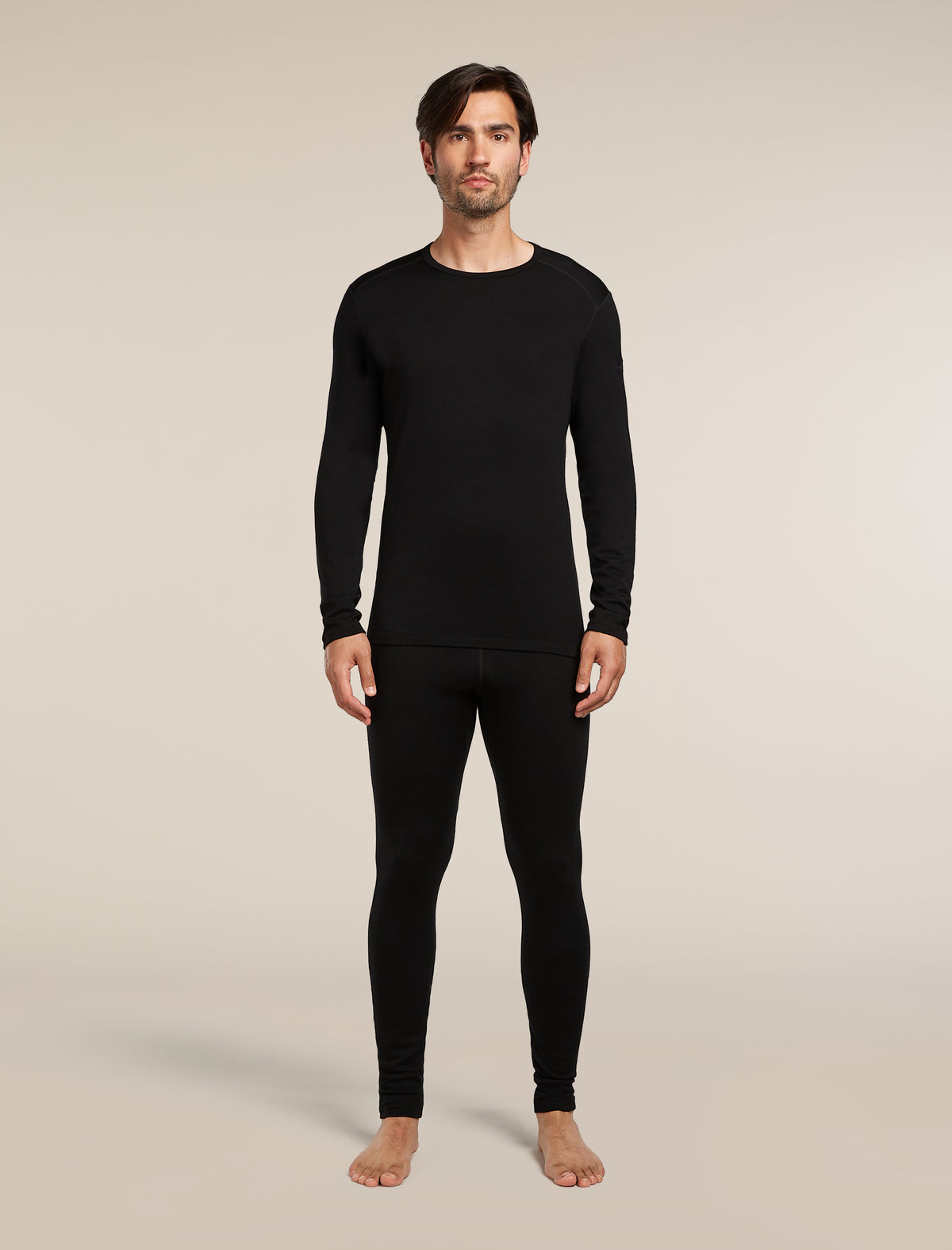 Men's Merino 260 Tech Long Sleeve Crewe Thermal Top Black - 3