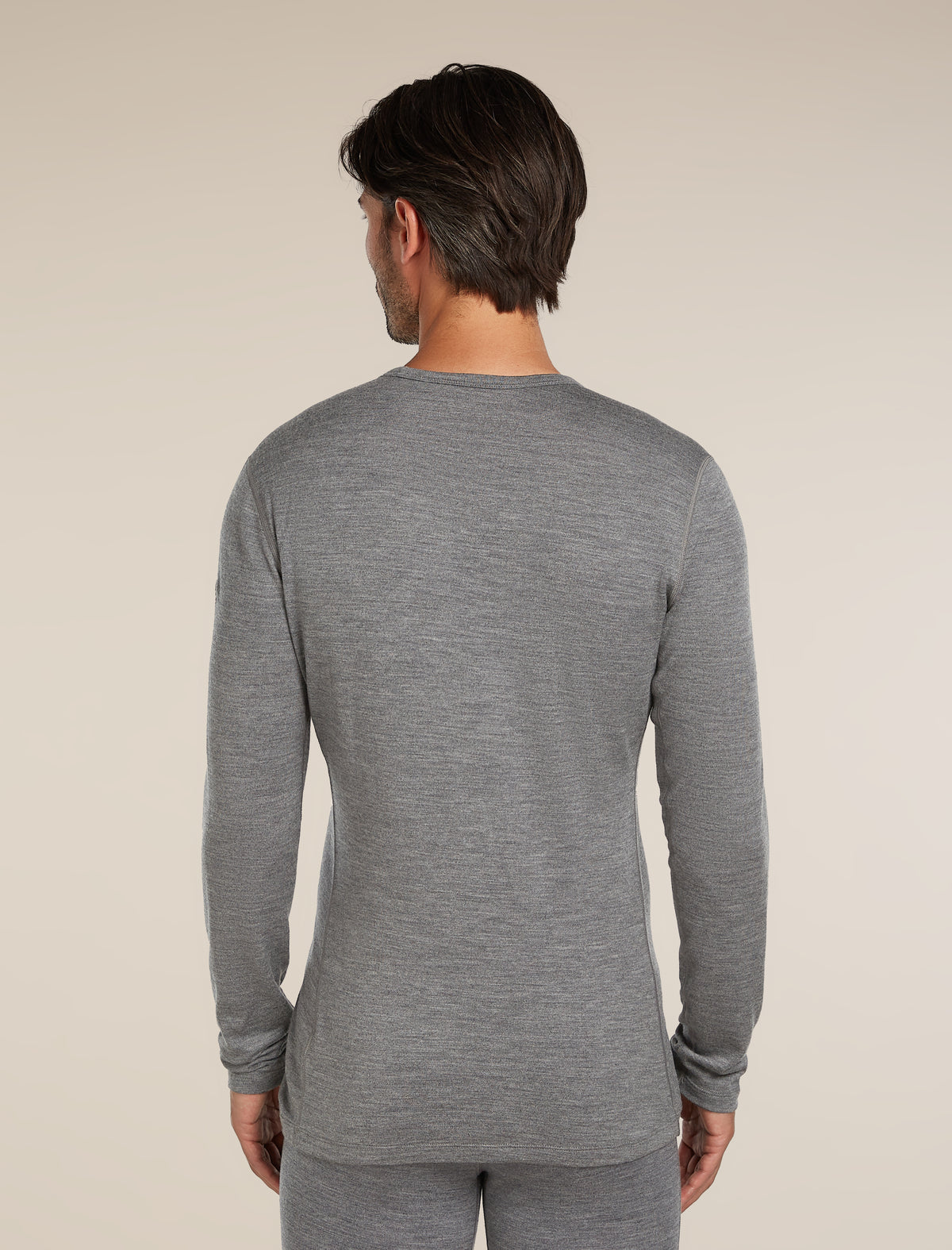 Men's Merino 260 Tech Long Sleeve Crewe Thermal Top Gritstone Heather - 2