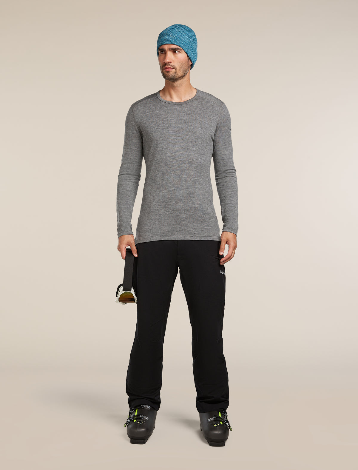 Men's Merino 260 Tech Long Sleeve Crewe Thermal Top Gritstone Heather - 4