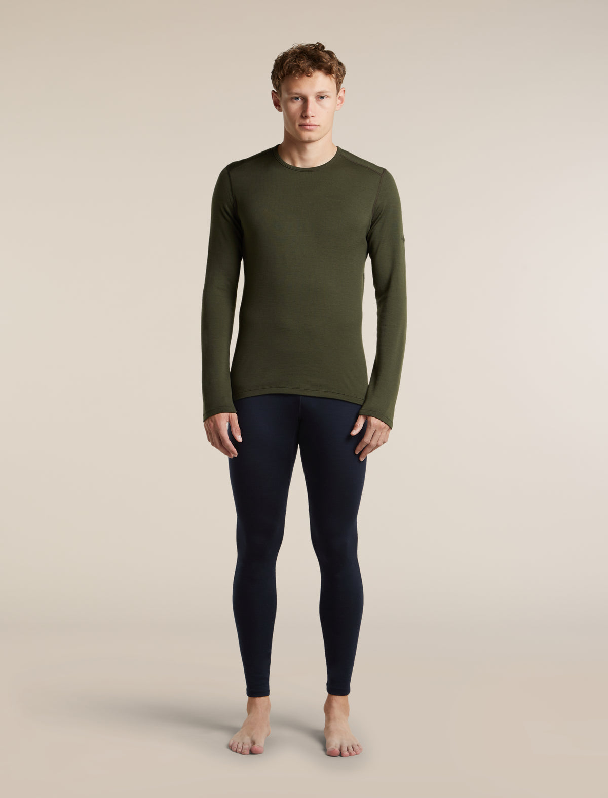 Men's Merino 260 Oasis Long Sleeve Thermal Crewe Dark Loden - 3