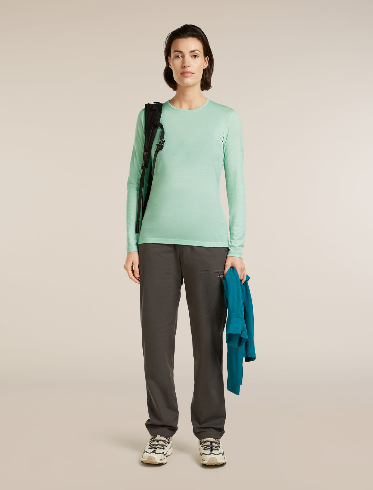 Women's Merino 200 Oasis Long Sleeve Crewe Mint - 4