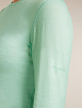 Women's Merino 200 Oasis Long Sleeve Crewe Mint - 5