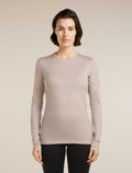 Women's Merino 200 Oasis Long Sleeve Crewe Pink quartz - 1