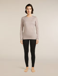 Women's Merino 200 Oasis Long Sleeve Crewe Pink quartz - 3
