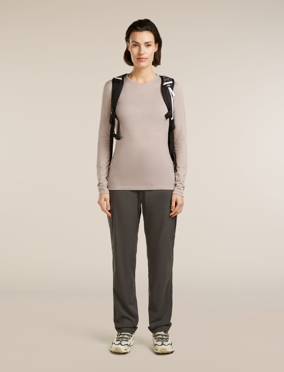 Women's Merino 200 Oasis Long Sleeve Crewe Pink quartz - 4