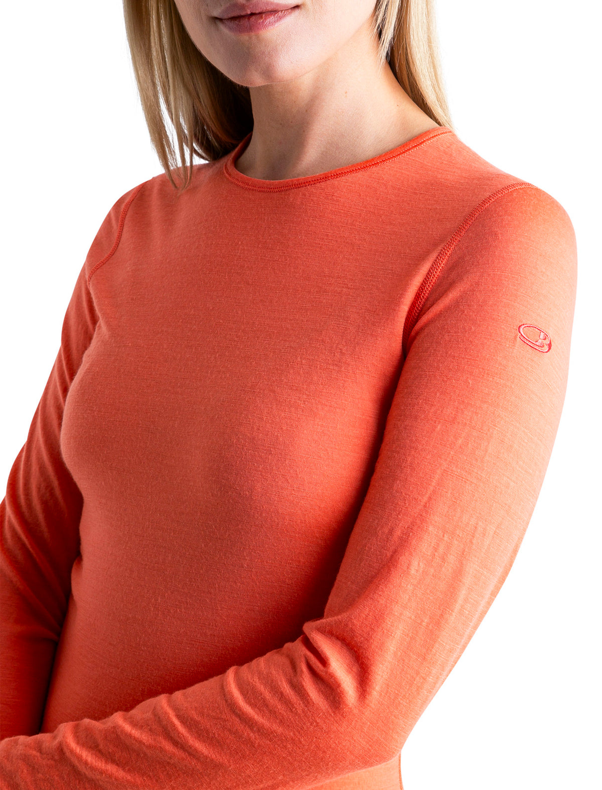 Women's Merino 200 Oasis Long Sleeve Crewe Thermal Top Tang - 4