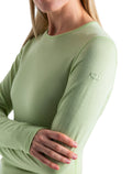 Women's Merino 200 Oasis Long Sleeve Crewe Thermal Top Glazen - 4