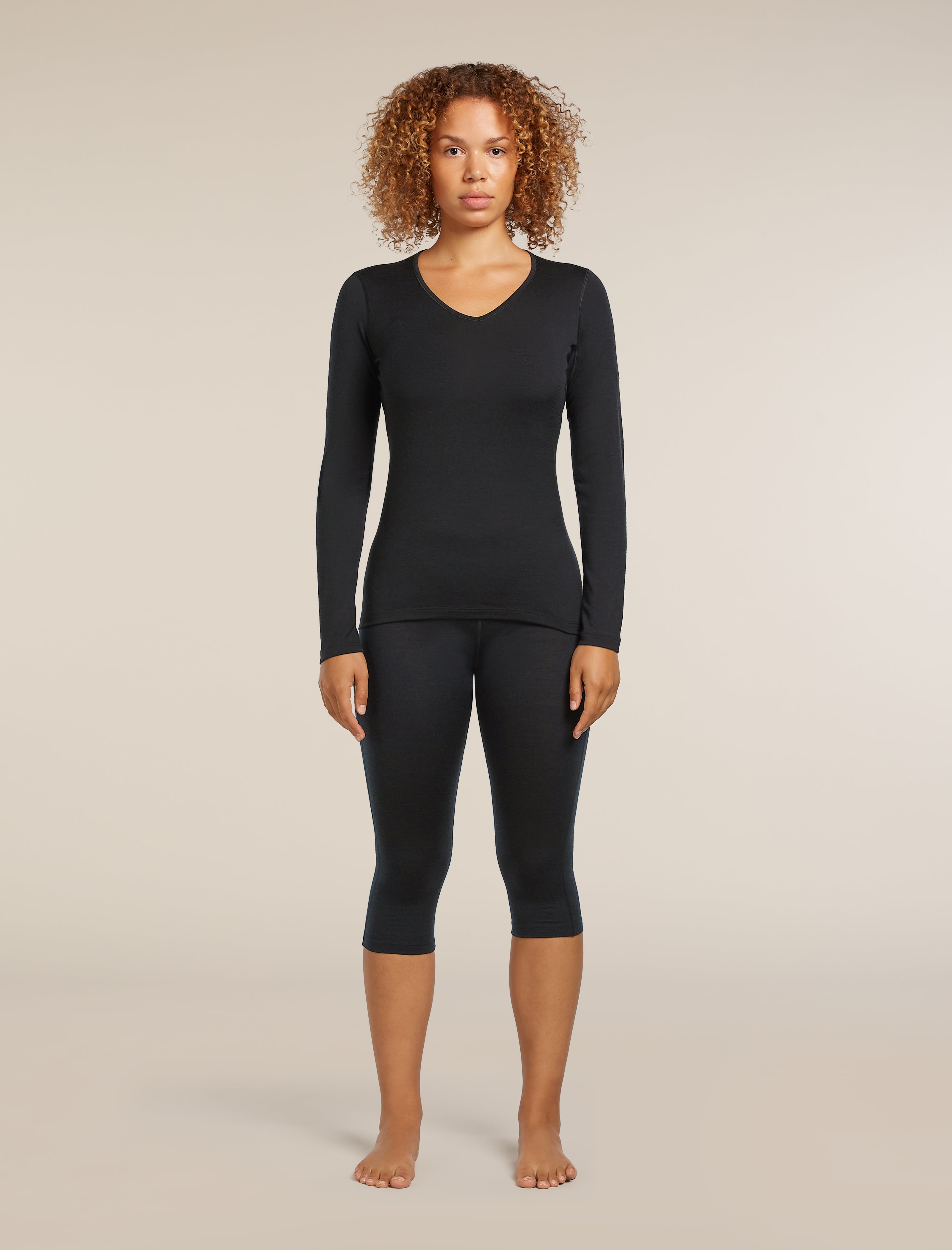 Women's Merino 200 Oasis Long Sleeve V Neck Thermal Top