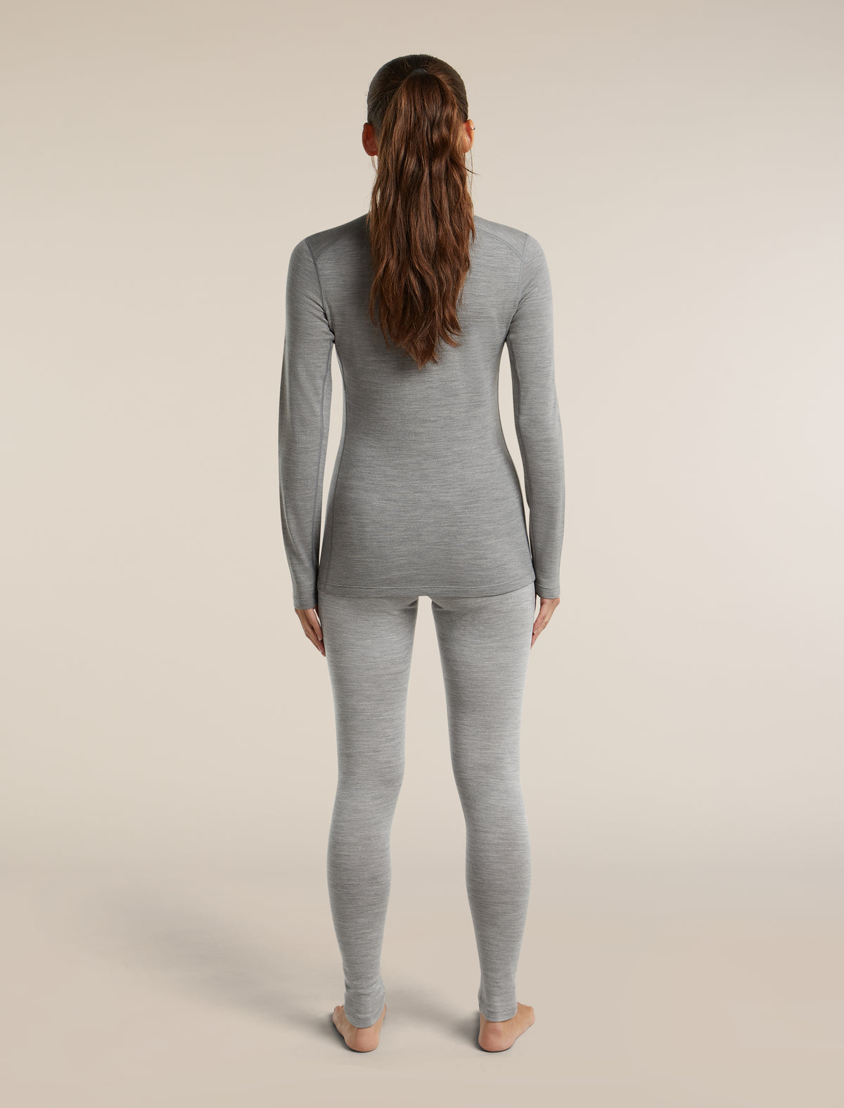 Women's Merino 260 Oasis Long Sleeve Thermal Crewe Metro Heather - 6