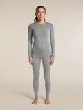 Women's Merino 260 Oasis Long Sleeve Thermal Crewe Metro Heather - 3
