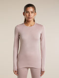 Women's Merino 260 Oasis Long Sleeve Thermal Crewe Pink quartz - 1