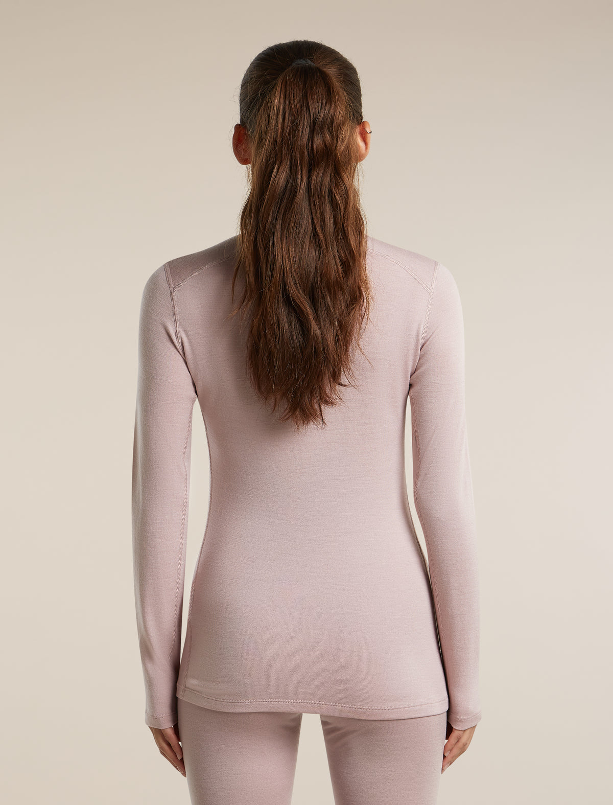 Women's Merino 260 Oasis Long Sleeve Thermal Crewe Pink quartz - 2